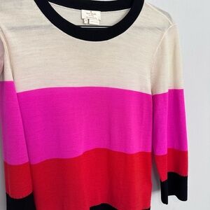 Pre-owned Kate Spade Talie Colorblock Sweater